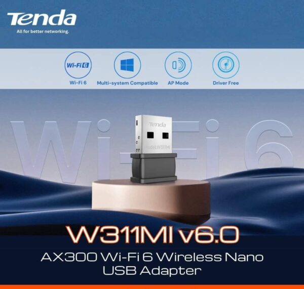 Tenda Wireless Adaptor W311MI V6 300Mbps Wireless